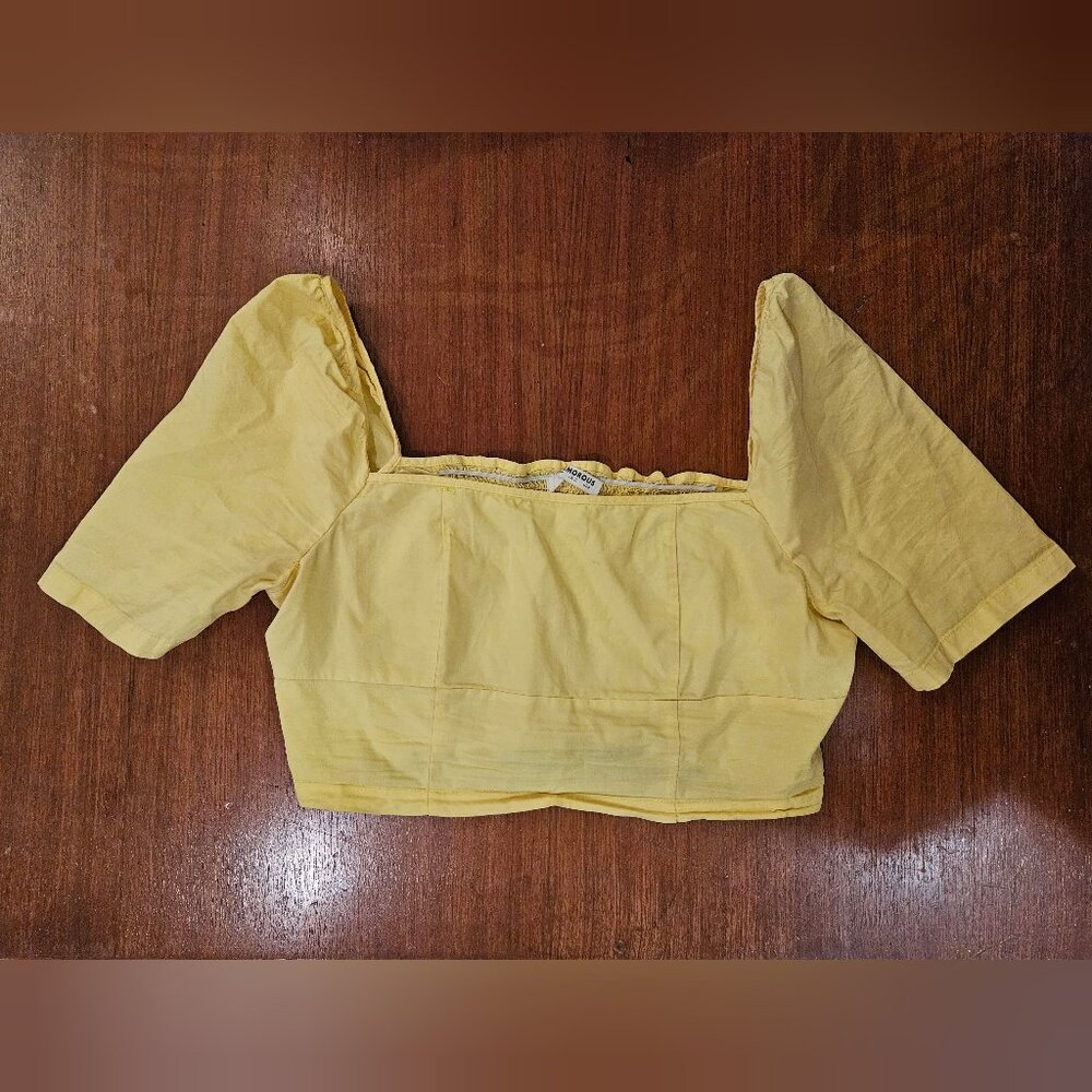 Yellow Crop Top